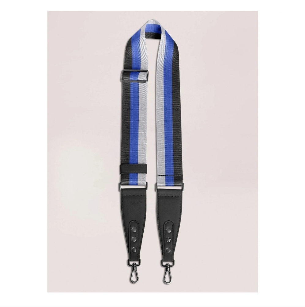JuJuBe Bag Accessory Woven Strap - Black, Blue, & Grey